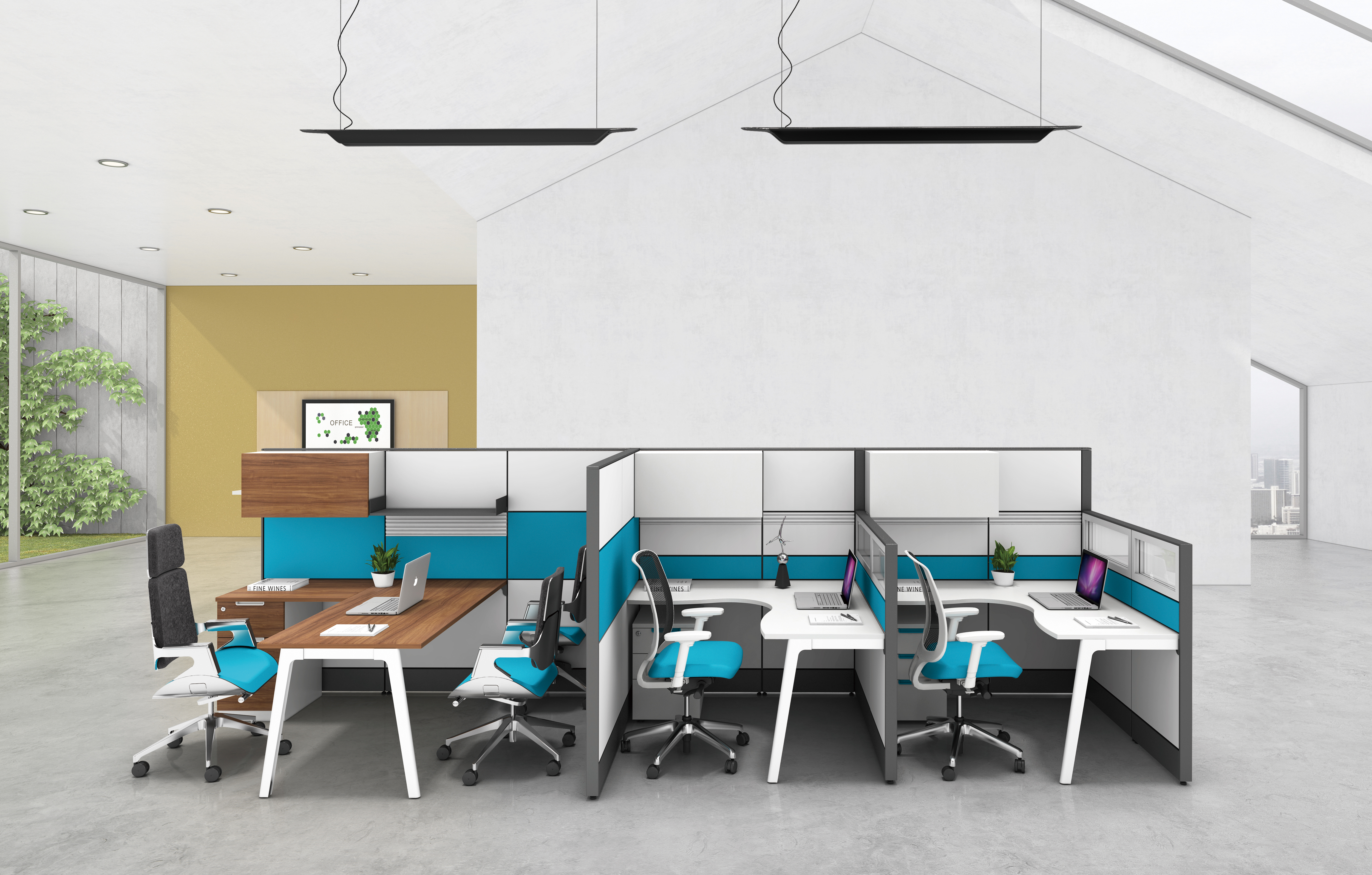 Screen Workstation: The Future of Modular Office Design