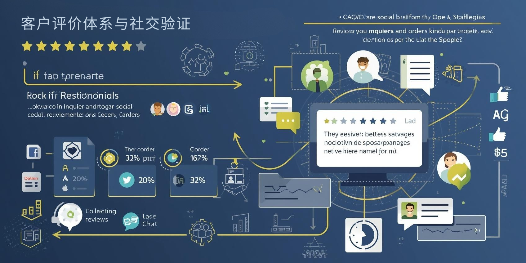 三、客户评价体系与社交验证