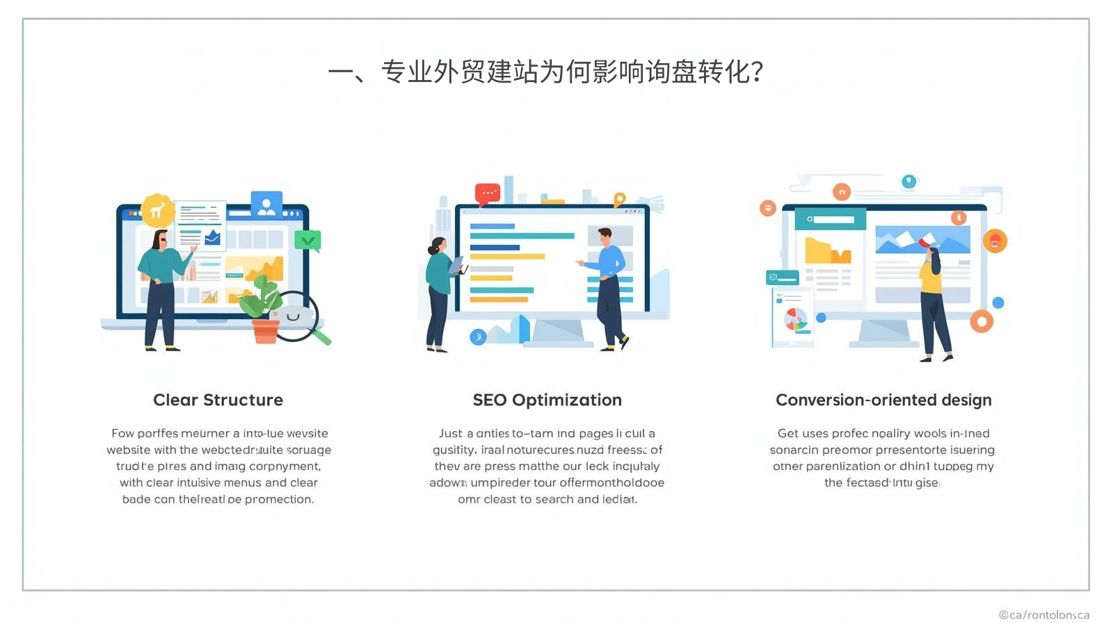 一、专业外贸建站为何影响询盘转化？