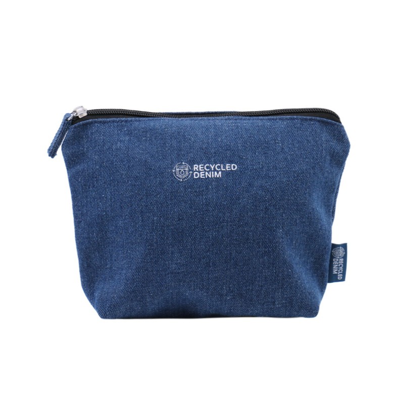 B04-02-Flocking Denim Makeup Bag
