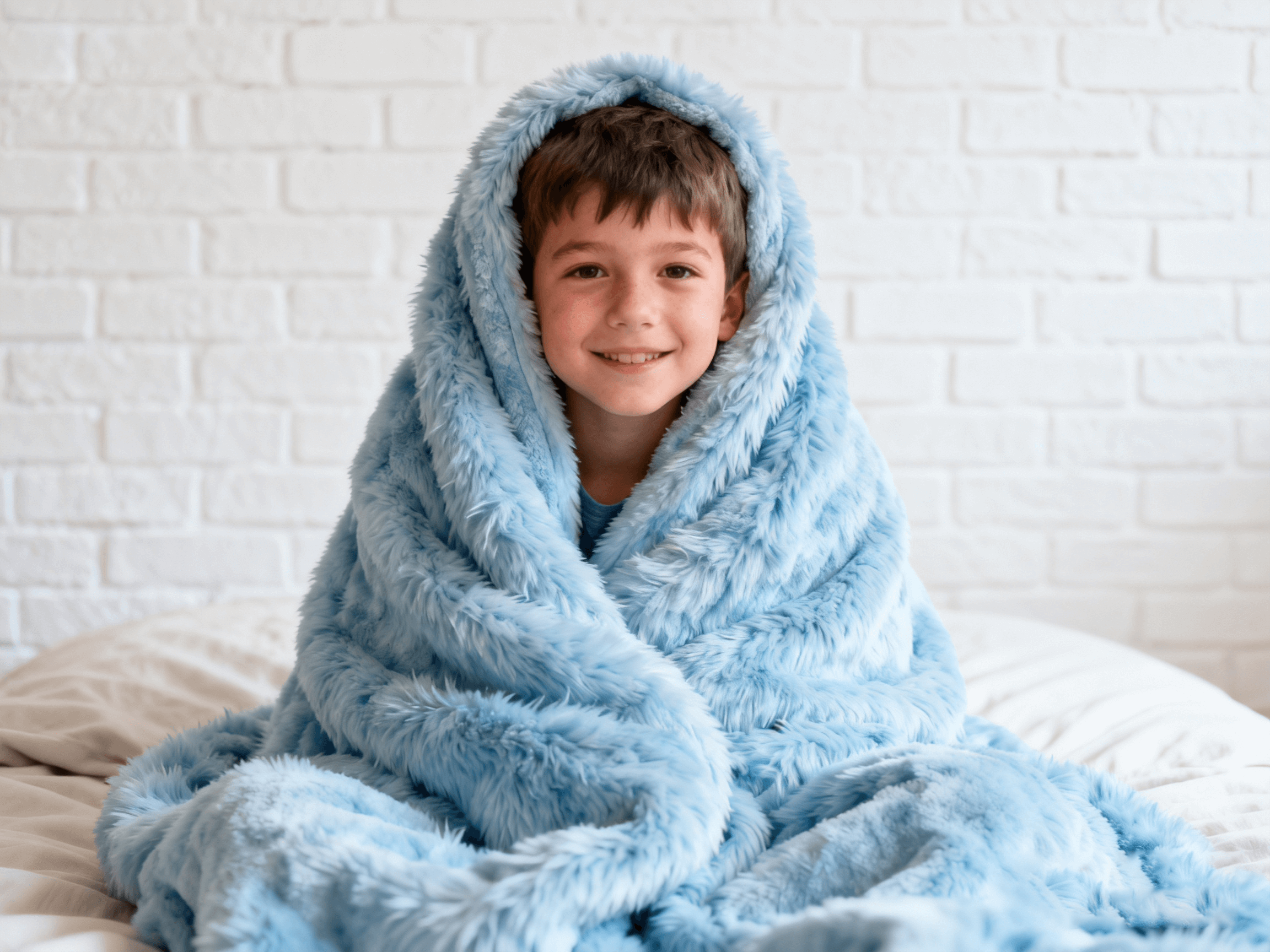 Experience Cozy Luxury with Our Sky Blue Blanket