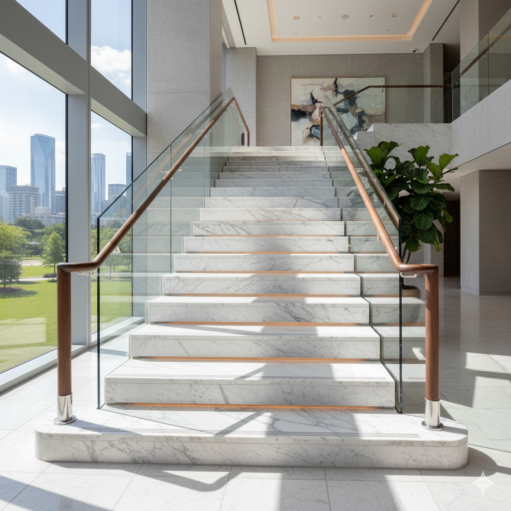 Elevating Spaces with Elegance: How a Marble Stairs Supplier Shapes Architectural Flow
